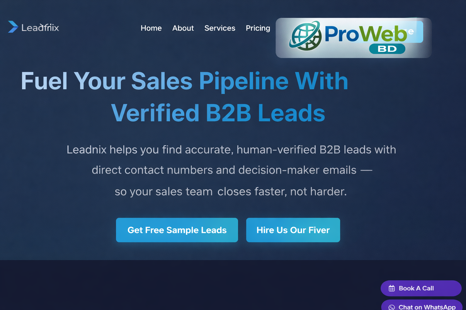 Leadnix.io – Professional Portfolio Website
